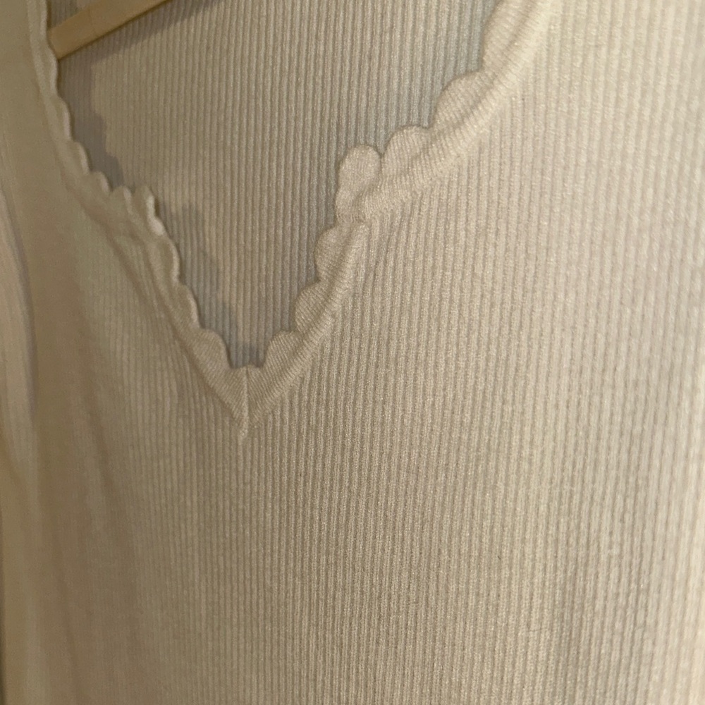 Eve Clothes Women's Cream Ribbed Blouse - Picture 3 of 4